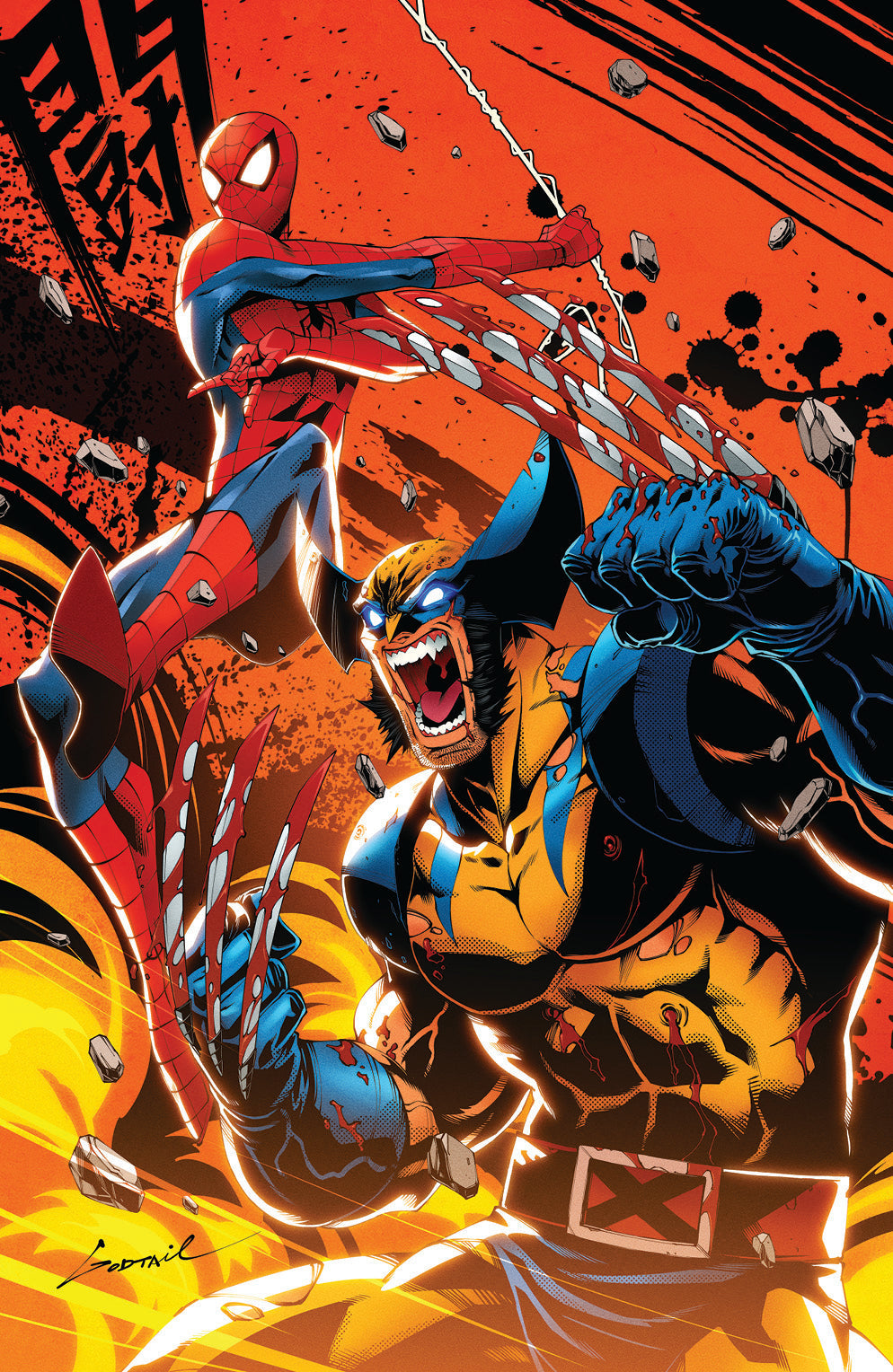 Spider-Man & Wolverine #1 - Amazing Comic Con Las Vegas Exclusive Godtail Virgin Variant